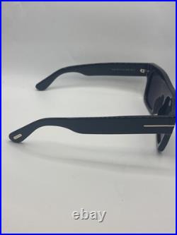 Tom Ford FT0711 01A Fausto Geometric Ace Sunglasses Black/Smoke