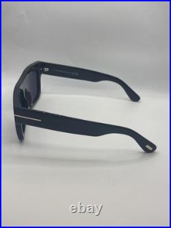 Tom Ford FT0711 01A Fausto Geometric Ace Sunglasses Black/Smoke