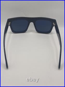 Tom Ford FT0711 01A Fausto Geometric Ace Sunglasses Black/Smoke