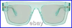Tom Ford FT0711 Fausto 84V Transparent Light Blue/Light Green Men's Sunglasses