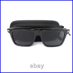 Tom Ford FT071101A Geometric Ace Sunglasses Black/Smoke