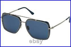 Tom Ford FT0750-F 90V Blue Rectangle Lionel Sunglasses