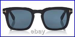 Tom Ford FT0751-N Dax Sunglasses, Black/Black T/Smoke 50mm New & Authentic