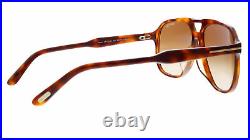 Tom Ford FT0753-D 53F Brown Aviator Raoul Sunglasses