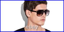 Tom Ford FT0753 Raoul Sunglasses Men Shiny Black Square 62mm New & Authentic