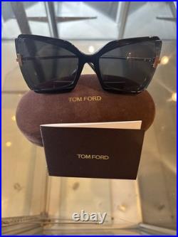 Tom Ford FT0766 03A Gia Butterfly Women's Sunglasses Brand New With Case