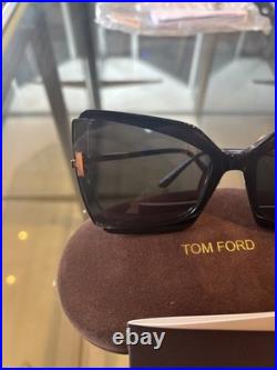 Tom Ford FT0766 03A Gia Butterfly Women's Sunglasses Brand New With Case
