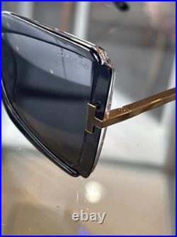 Tom Ford FT0766 03A Gia Butterfly Women's Sunglasses Brand New With Case