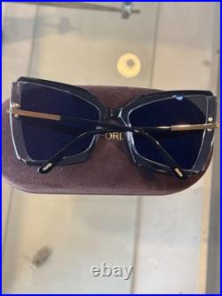 Tom Ford FT0766 03A Gia Butterfly Women's Sunglasses Brand New With Case