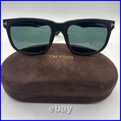 Tom Ford FT0775 02N Sunglasses Stephenson Square Matte Black Flawless Authentic