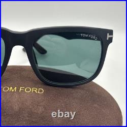 Tom Ford FT0775 02N Sunglasses Stephenson Square Matte Black Flawless Authentic