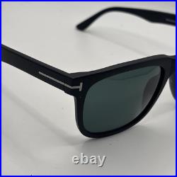 Tom Ford FT0775 02N Sunglasses Stephenson Square Matte Black Flawless Authentic