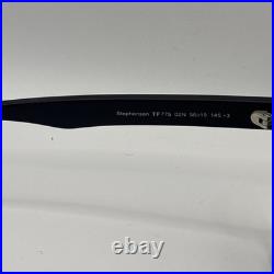 Tom Ford FT0775 02N Sunglasses Stephenson Square Matte Black Flawless Authentic