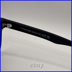 Tom Ford FT0775 02N Sunglasses Stephenson Square Matte Black Flawless Authentic