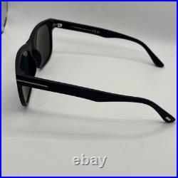 Tom Ford FT0775 02N Sunglasses Stephenson Square Matte Black Flawless Authentic