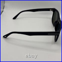 Tom Ford FT0775 02N Sunglasses Stephenson Square Matte Black Flawless Authentic