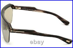 Tom Ford FT0797 56A Brown Modified Rectangle Razor Sunglasses