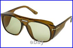Tom Ford FT0799 48N Brown Modified Rectangle Sunglasses