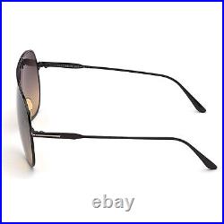 Tom Ford FT0824 01B Shiny Black / Gradient Smoke Sunglasses