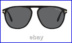 Tom Ford FT0835 01A 0835 Black Frame Smoke Grey Lens Sunglasses New 58mm