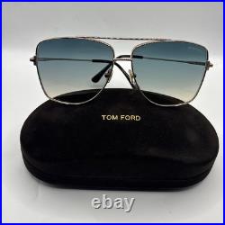 Tom Ford FT0838 28W Reggie Sunglasses Shiny Rose Gold 61mm Flawless With Case