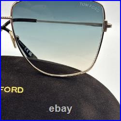 Tom Ford FT0838 28W Reggie Sunglasses Shiny Rose Gold 61mm Flawless With Case