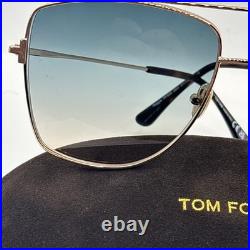 Tom Ford FT0838 28W Reggie Sunglasses Shiny Rose Gold 61mm Flawless With Case