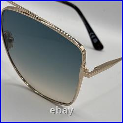 Tom Ford FT0838 28W Reggie Sunglasses Shiny Rose Gold 61mm Flawless With Case