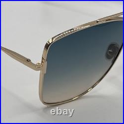 Tom Ford FT0838 28W Reggie Sunglasses Shiny Rose Gold 61mm Flawless With Case