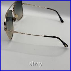 Tom Ford FT0838 28W Reggie Sunglasses Shiny Rose Gold 61mm Flawless With Case