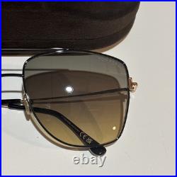 Tom Ford FT0838 Reggie Sunglasses Shiny Black 61mm New 100% Authentic