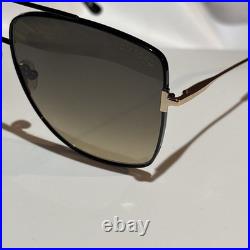Tom Ford FT0838 Reggie Sunglasses Shiny Black 61mm New 100% Authentic