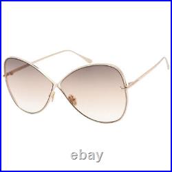 Tom Ford FT0842 28F Shiny Rose Gold / Brown Gradient Sunglasses