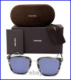 Tom Ford FT0949 55V Coloured Havana / Blue 55mm Sunglasses TF0949