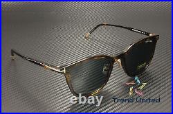 Tom Ford FT0956 D 52V Plastic Dark Havana Blue 52 mm Men's Sunglasses