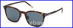 Tom Ford FT0956 D 52V Plastic Dark Havana Blue 52 mm Men's Sunglasses