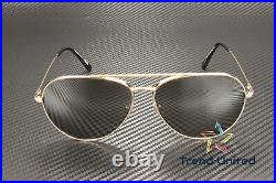 Tom Ford FT0996 28A Metal Shiny Rose Gold Smoke 62 mm Unisex Sunglasses