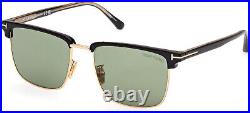 Tom Ford FT0997 H 01N Injected Shiny Black Green 55 mm Men's Sunglasses