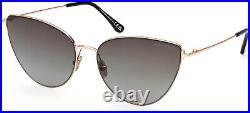 Tom Ford FT1005 28B Metal Shiny Rose Gold Grad Smoke 62 mm Women's Sunglasses