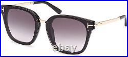 Tom Ford FT1014 01B Injected Shiny Black Gradient Smoke 68 mm Women's Sunglasses