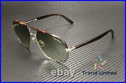 Tom Ford FT1019 14P Metal Light Ruthenium Gradient Green 59 mm Men's Sunglasses