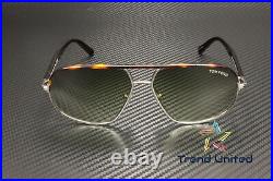 Tom Ford FT1019 14P Metal Light Ruthenium Gradient Green 59 mm Men's Sunglasses