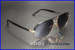 Tom Ford FT1019 28B Metal Shiny Rose Gold Gradient Smoke 59 mm Men's Sunglasses
