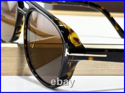 Tom Ford FT1022 Sunglasses Black Pilot Frame Brown Lens 58? 16-140