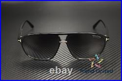 Tom Ford FT1026 01D Plastic Shiny Black Smoke Polarized 61 mm Men's Sunglasses