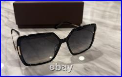 Tom Ford FT1039 Joanna 01B Shiny Black/Smoke Gradient Women's Sunglasses Tom Ford FT1039 Joanna 01B Shiny Black/Smoke Gradient Women's Sunglasses