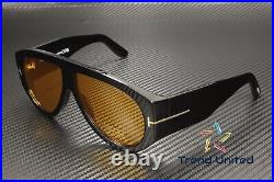 Tom Ford FT1044 01E Plastic Shiny Black Brown 60 mm Men's Sunglasses