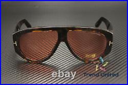 Tom Ford FT1044 52S Plastic Dark Havana Bordeaux 60 mm Men's Sunglasses