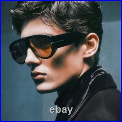 Tom Ford FT1044 Bronson Sunglasses Shiny Black/T Logo Yellow 60mm Tom Ford FT1044 Bronson Sunglasses Shiny Black/T Logo Yellow 60mm