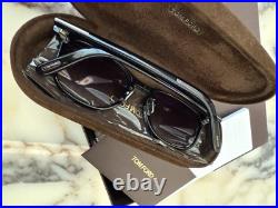 Tom Ford FT1048 D Asian Fit Black / Smoke 52mm Acetate NEW Square Sunglasses